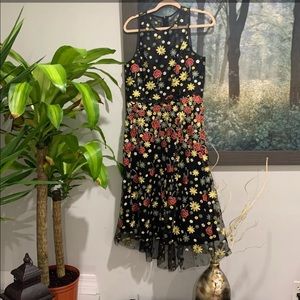 🌼🌺Embroidered Hi-Low Midi Dress🌺🌼